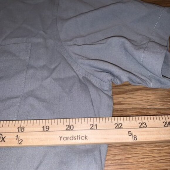 Columbia Mens Large Casual Button Down Short Sleeve Gray Shirt Rayon Flax Blend - Picture 4 of 7